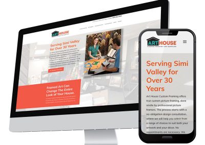 Art House Custom Framing Website